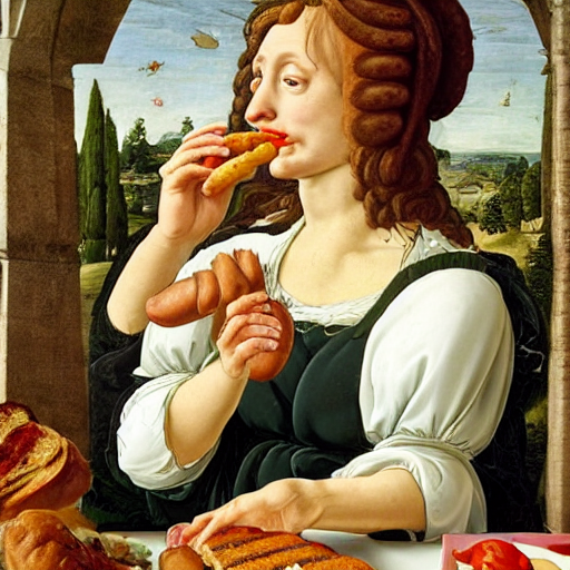 When your need for a #bunnings snag is so great that you grow an extra arm so you can stuff your face-hole with snags more effectively. Come visit us at Hawthorn Bunnings this arvo. Things are in full swing. #saucebot #dalle2