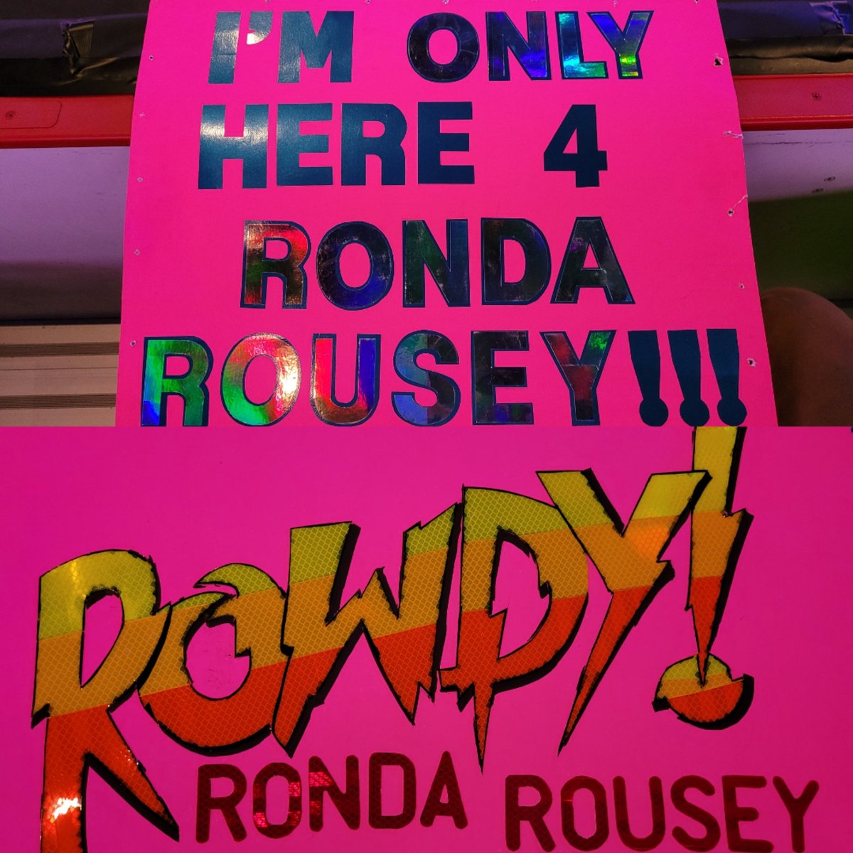 seeaetee77's tweet photo. At my first WWE event and I'm only here for Rousey.  #wwespokane #rouseyfan #rouseyforlife https://t.co/1YNccsR973