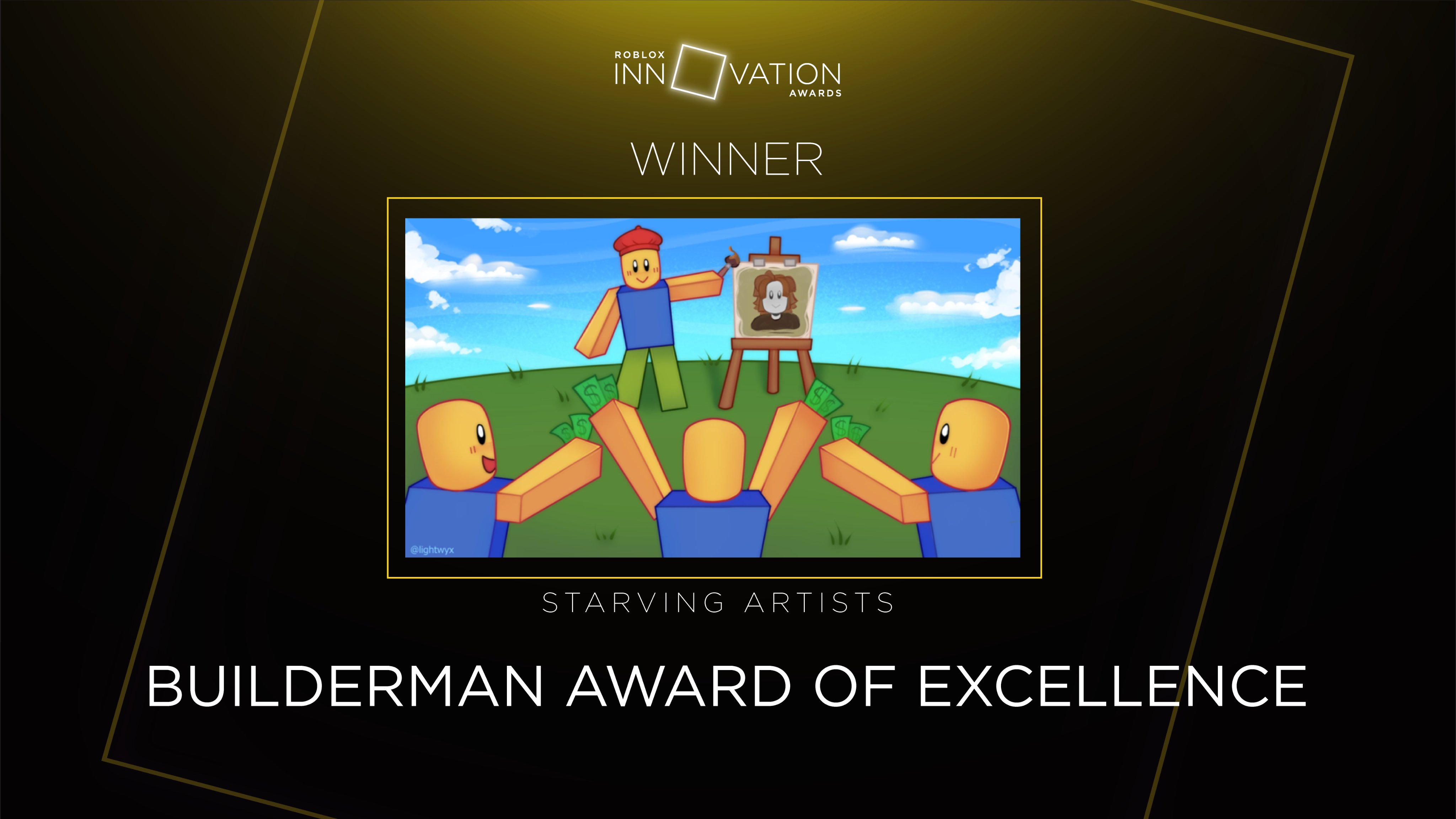 Roblox - And this year's Builderman Award of Excellence