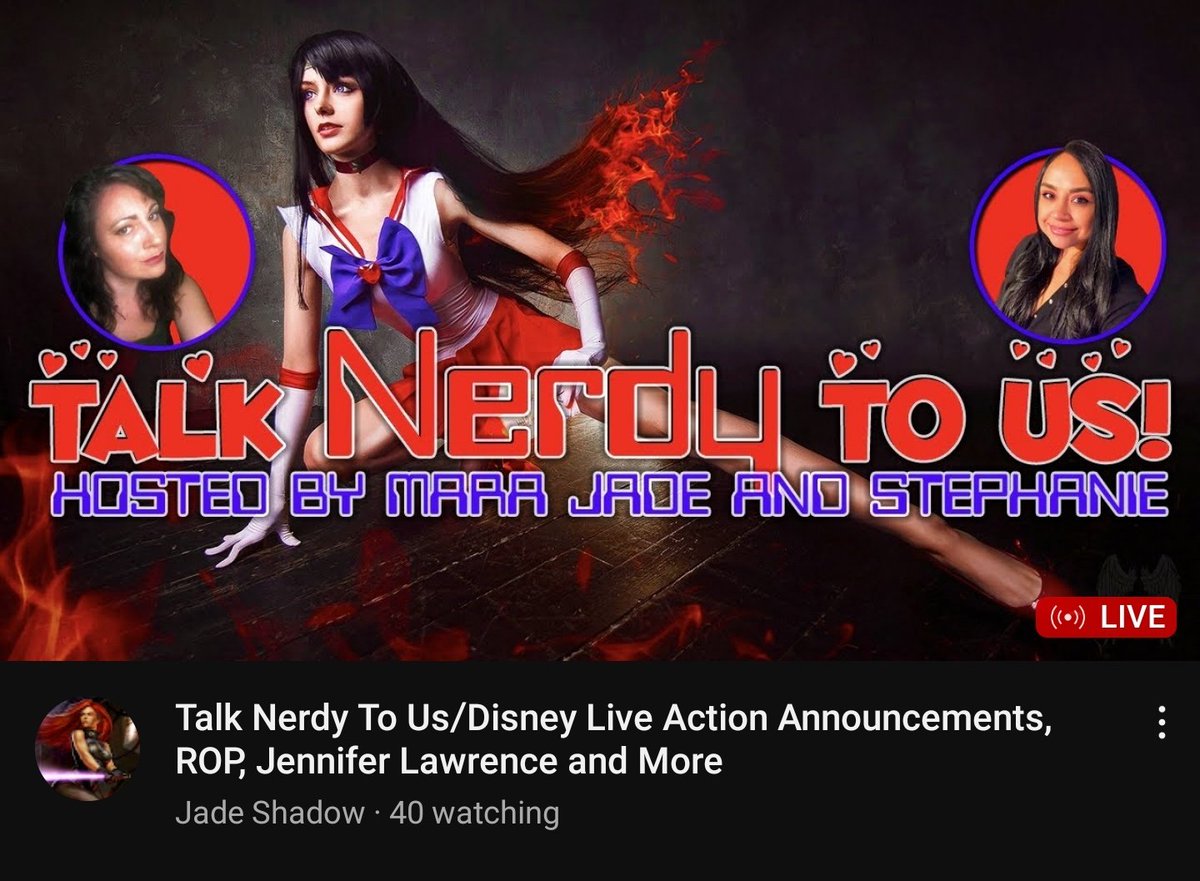 GNinjuh's tweet photo. 👄 #TalkNerdyToUs 🤓 IS 🚨LIVE!🚨
HOSTED BY STEPHANIE AND MARA JADE
#Disney #LiveAction #Announcements | #RingsofPower | #JenniferLawrence +
#TalkingNerdy🎙
@OG_MaraJade
@BlabberingC #WhiteSteph
🔧
@DjuricTine
@TreCourtney1996
@MegatronDarth
@OhrVolen
https://t.co/64xealt3u9 https://t.co/sT9LCTJd9f