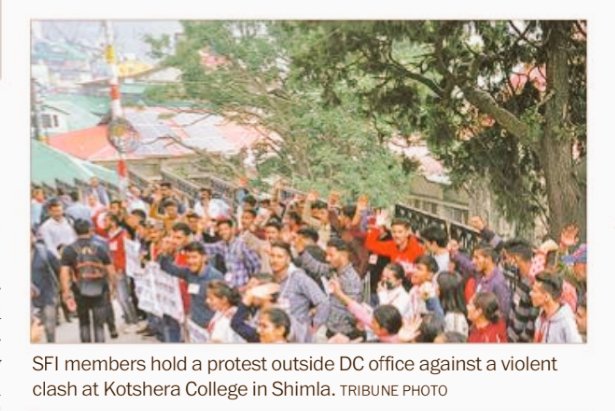 sfihpu's tweet photo. In order to hide the fraud in the #recruitment of professors in the HPU, the hanger org. of the Admin. and the Govt, which is creating a violent atmosphere in the state, has strongly condemned it. SFI staged a dharna outside the DC office and demanded a judicial inquiry.
#sfihpu https://t.co/zWYzKiQ0Ug