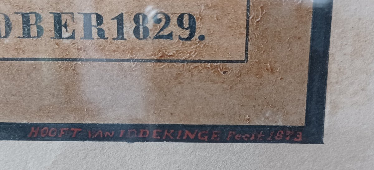 GertvdKroef's tweet photo. Details die je normaal gesproken niet ziet. 
In de gang van de #Menkemaborg hangt een kwartierstaat van het geslacht #Alberda Met letters, die je met het blote oog nauwelijks ziet, staat "HOOFT van IDDEKINGE Fecit (is gemaakt door) 1873" https://t.co/mLBv9st7q4