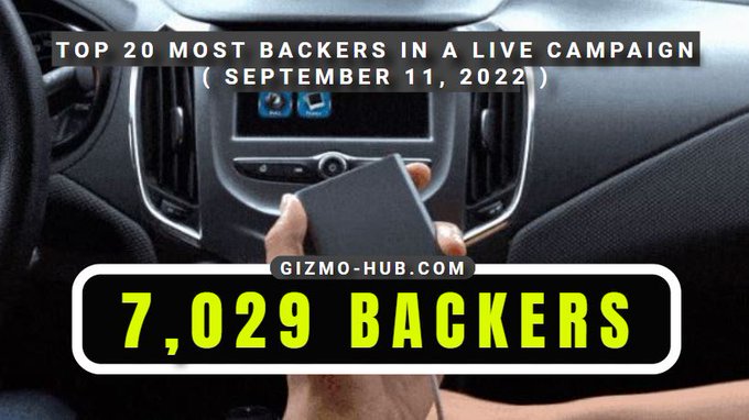 top 10 most backers in a live crowdfunding campaign september 2022