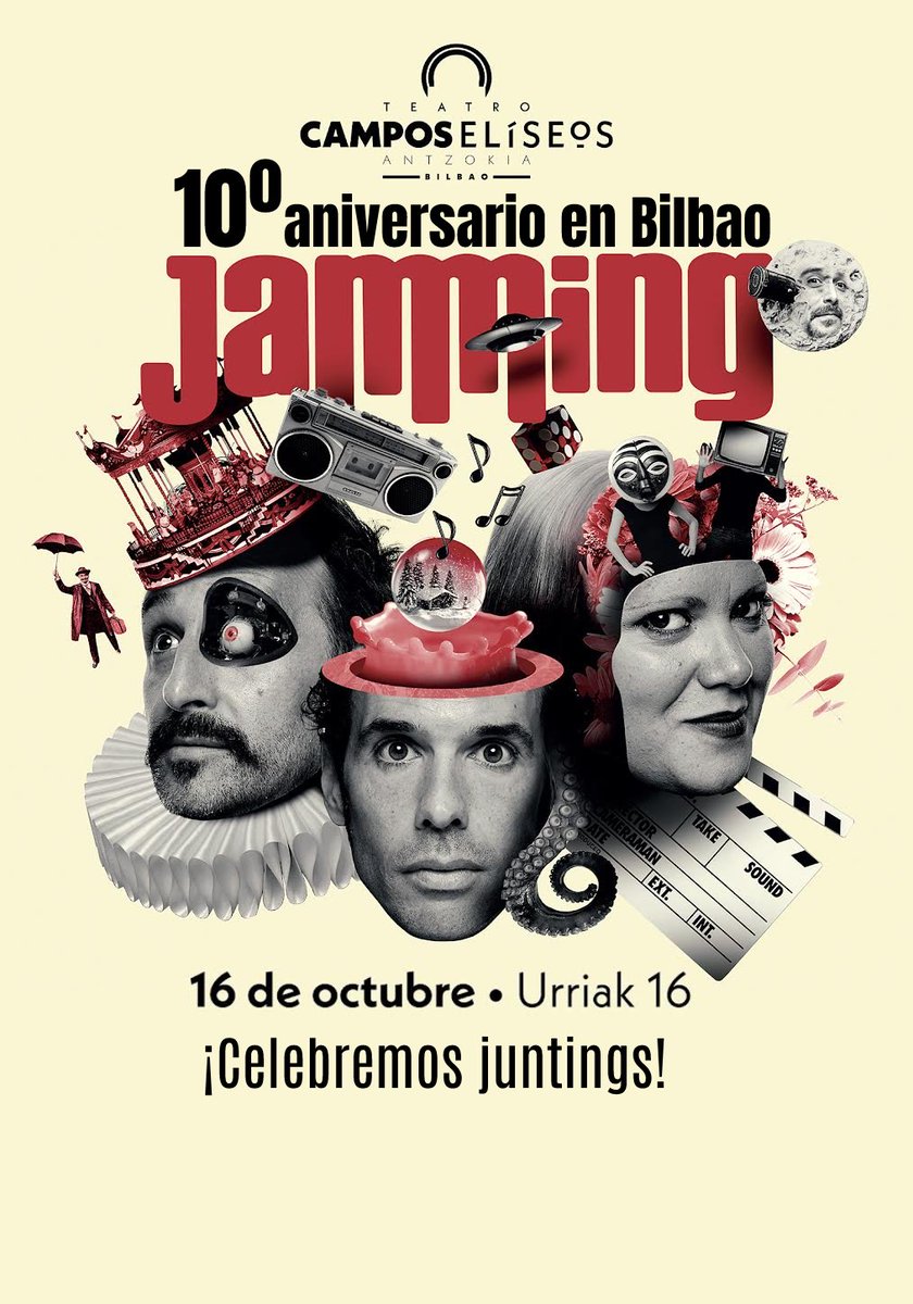 jammingteatro's tweet photo. 20 años de risas con vosotrings, ¡y nada más y nada menings que 10 de ellos en📍BILBAO!

Nos vemos el DOMINGO 16 de octubre en el @teatrocampos ¡para celebrarlo juntings!
🎈 https://t.co/DE9mDOsvVo https://t.co/YEpyVm4SZx