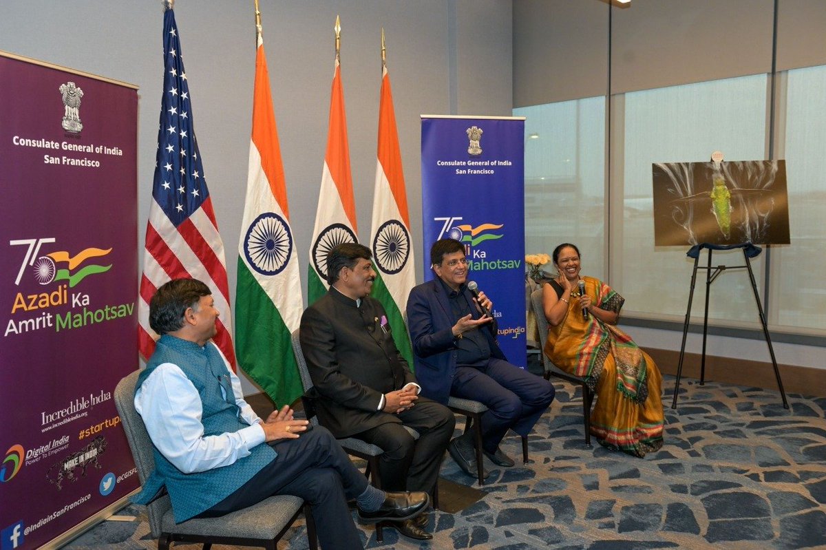 PIB_India's tweet photo. Partnership between India &amp; Indian diaspora all over world to truly help us fast-track India’s journey to being a developed nation

SETU launched in Palo Alto to help mentor &amp; support start-ups in tier 2 &amp; 3 cities &amp; remote areas: Union Min. @PiyushGoyal 

https://t.co/m4Y1qDq1R4 https://t.co/1qHxaGncgB