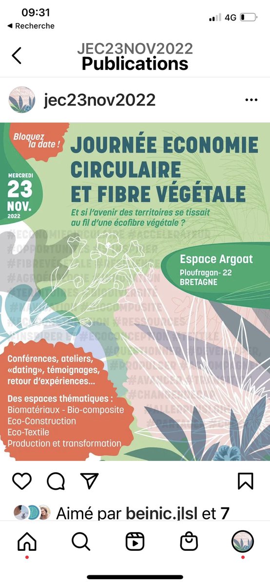 jec23nov2022's tweet photo. Le #23nov2022 l #economiecirculaire et végétal st a l’honneur - nombreux Témoignages et retour d’expériences -mini conférences inspirantes 4 parcours libre : 1.#ecoconstruction 2.#ecotextile #textile 3.#production #agroeco 4.#biocomposite Les inscriptions sont ouvertes ! https://t.co/yVCQjpEuKC