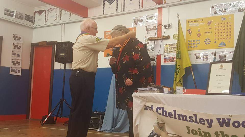 sarjeantm01's tweet photo. Wow its been six years since mom was awarded her Bar to the silver acorn by @scouts for her years of service to @SolScouts and @CWscoutgroup she volunteered with the same scout group from 1963 to 2018 proving scouting to 1000s of younger and older people in Chelmsley Wood #proud https://t.co/U2yCEfs0M4