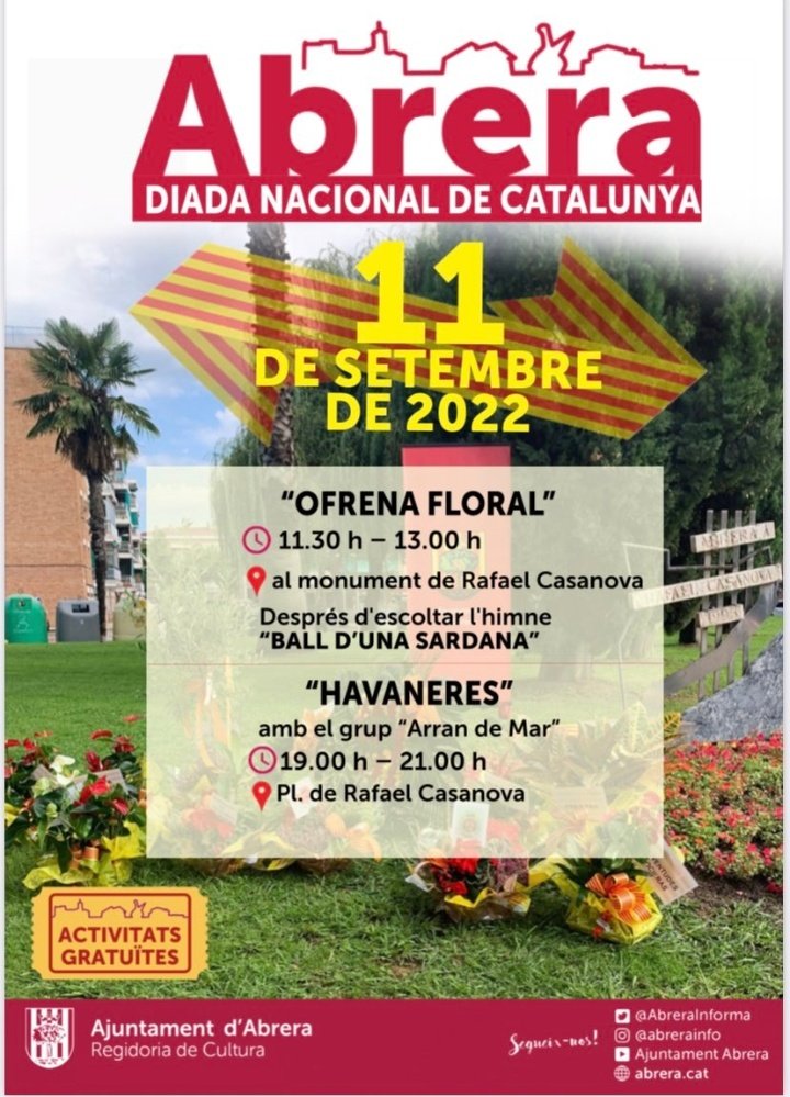 Avui participem a l'ofrena floral institucional de la Diada Nacional de Catalunya.

També, un dia com avui, tenim en el nostre record la commemoració del cop d'estat feixista contra Salvador Allende i el poble de Xile.