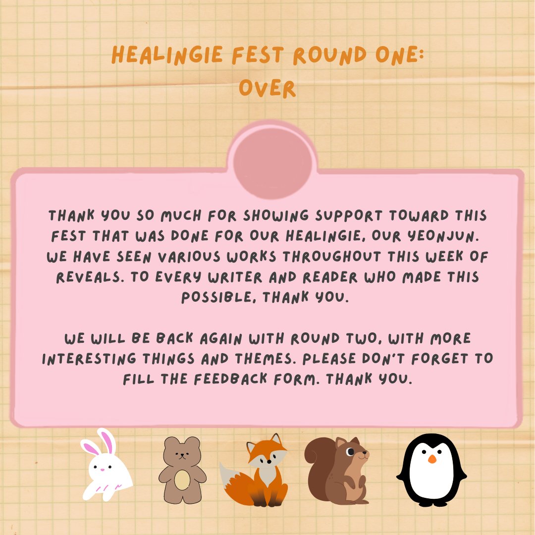 healingiefest's tweet photo. healingie fest round one: over

feedback form: https://t.co/XSf8ncZHk1 https://t.co/hjvMLR3YkL