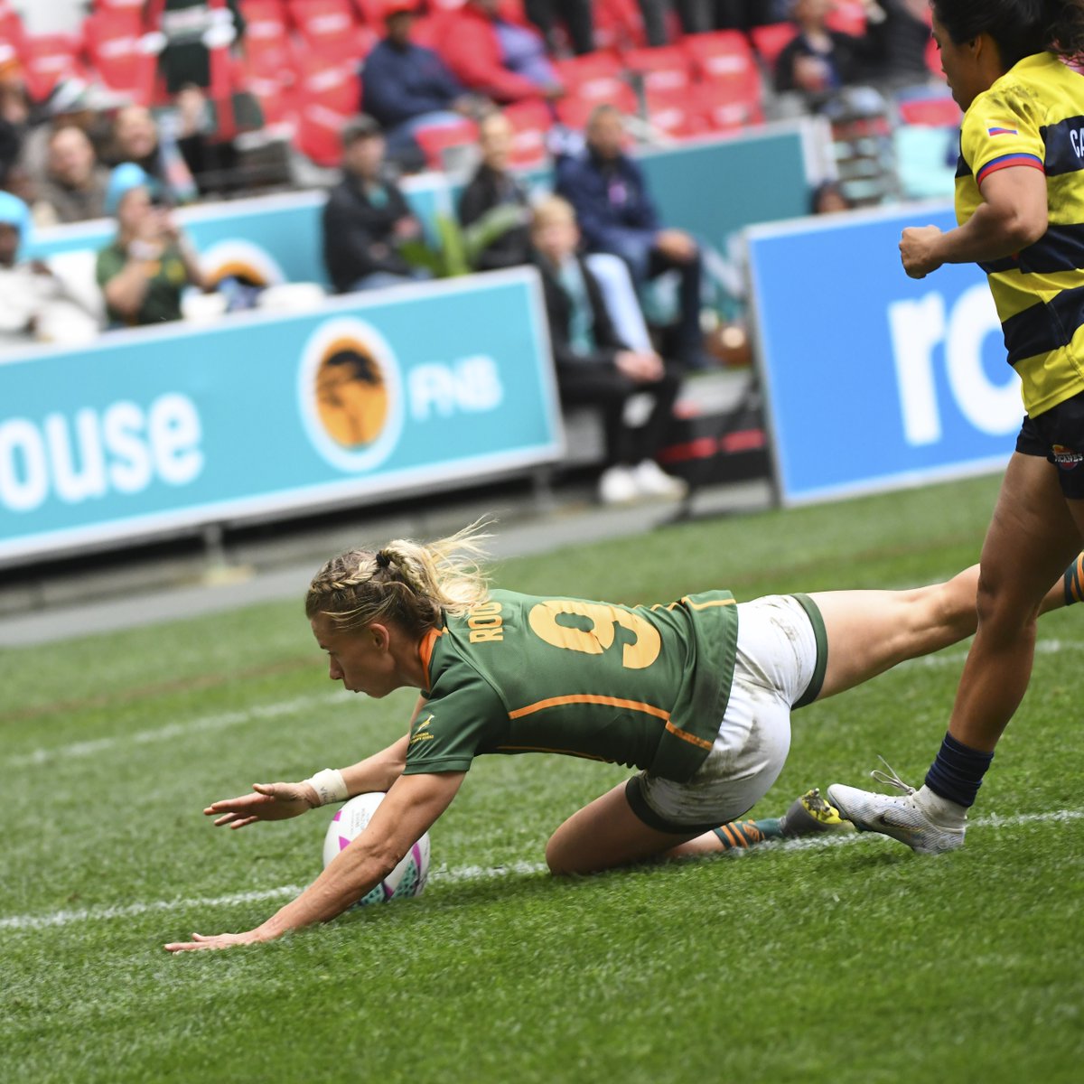 WomenBoks's tweet photo. Reliving last night’s win like 💚
#ItIsPersonal #RWC7s https://t.co/gpEfxkTO24