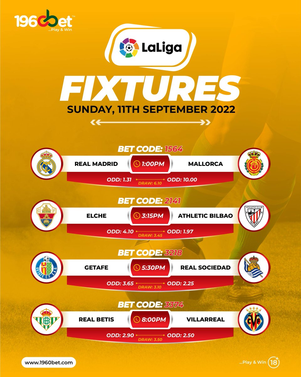 1960betng's tweet photo. #FOOTBALL🏆⚽

#Sundayfixtures

BET NOW on https://t.co/rBJFwT2iob
MOBILE APP ALSO AVAILABLE
Mobile App Down 👇
https://t.co/MhfzLBdeIW
Play Responsibly 🔞

#playandwin #1960Bet #LaLiga #SerieA #Ligue1 #Superlig #football #sports #odds #fixtures https://t.co/WH0qKhSsZD