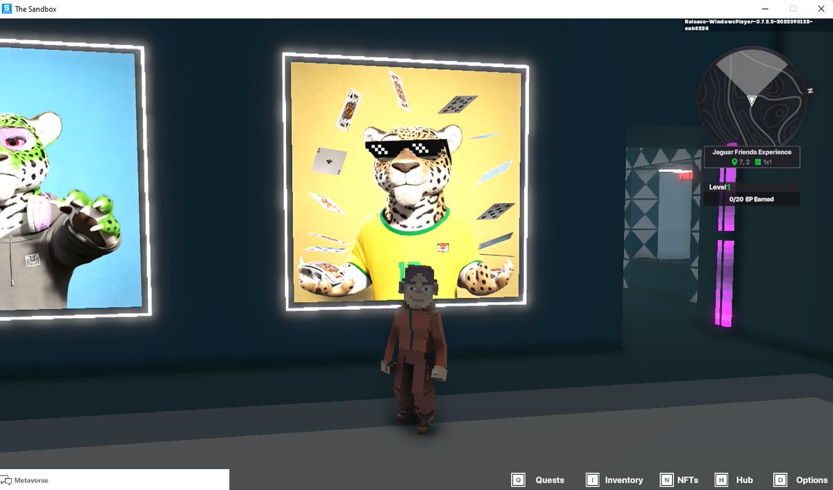 ku4601782's tweet photo. @TheSandboxGame @jagfriends_nft @jagfriends_nft
 experience on the #sandboxalphaS3 for a chance to win a Season 3 Alpha Pass! Here I am in Legendaries Room, check out my screenshot!

#jaguarfriends https://t.co/v45pHOgxX7