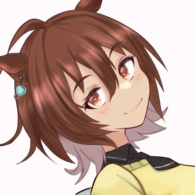 顔がめちゃくちゃ可愛く描けたので拡大しておきます 