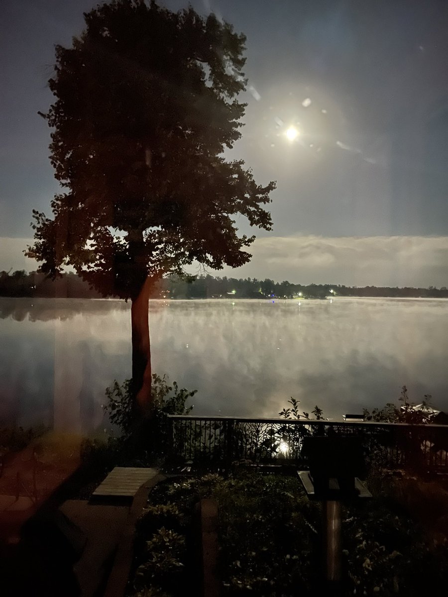 CindyChris11's tweet photo. 10pm moon in Balsam Lake…crazy bright. https://t.co/E1hkIi16qD
