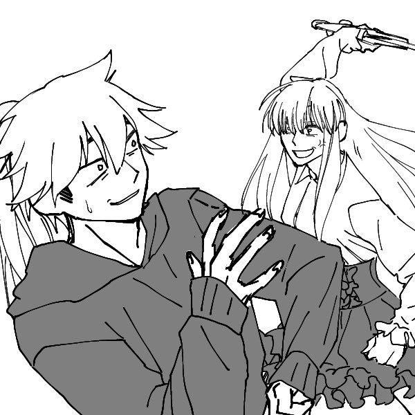 nyx_jakuna's tweet photo. Look what @BarraganVT did in Picrew?
It’s just me, beating tf out of @Kittukunoo with manic smile on mah face. It’s so hilarious 😭
How about you guys, who’s #vtuber would you like to beat up?
#ENVtuber #VtubersUprising #NyxArt #TrystArt https://t.co/XT0unT6QuB
