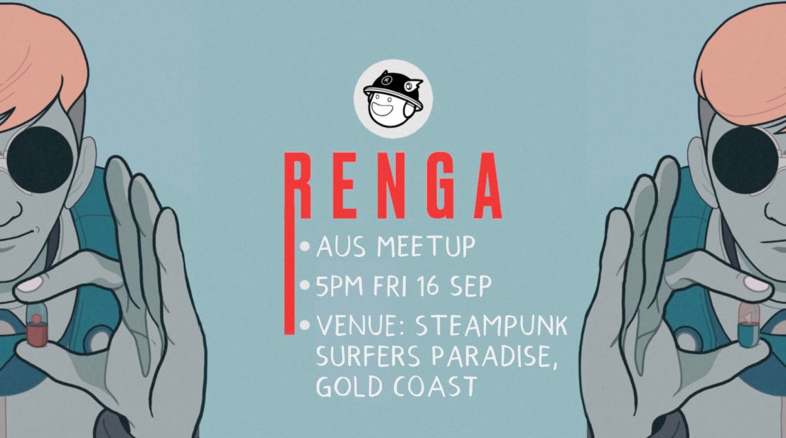 TheThirstyNovo's tweet photo. Aus @RENGA_inc meetup on the Gold Coast this Friday!! Details below. Can't wait to catch up 🦾💕 https://t.co/QxRqti9aae