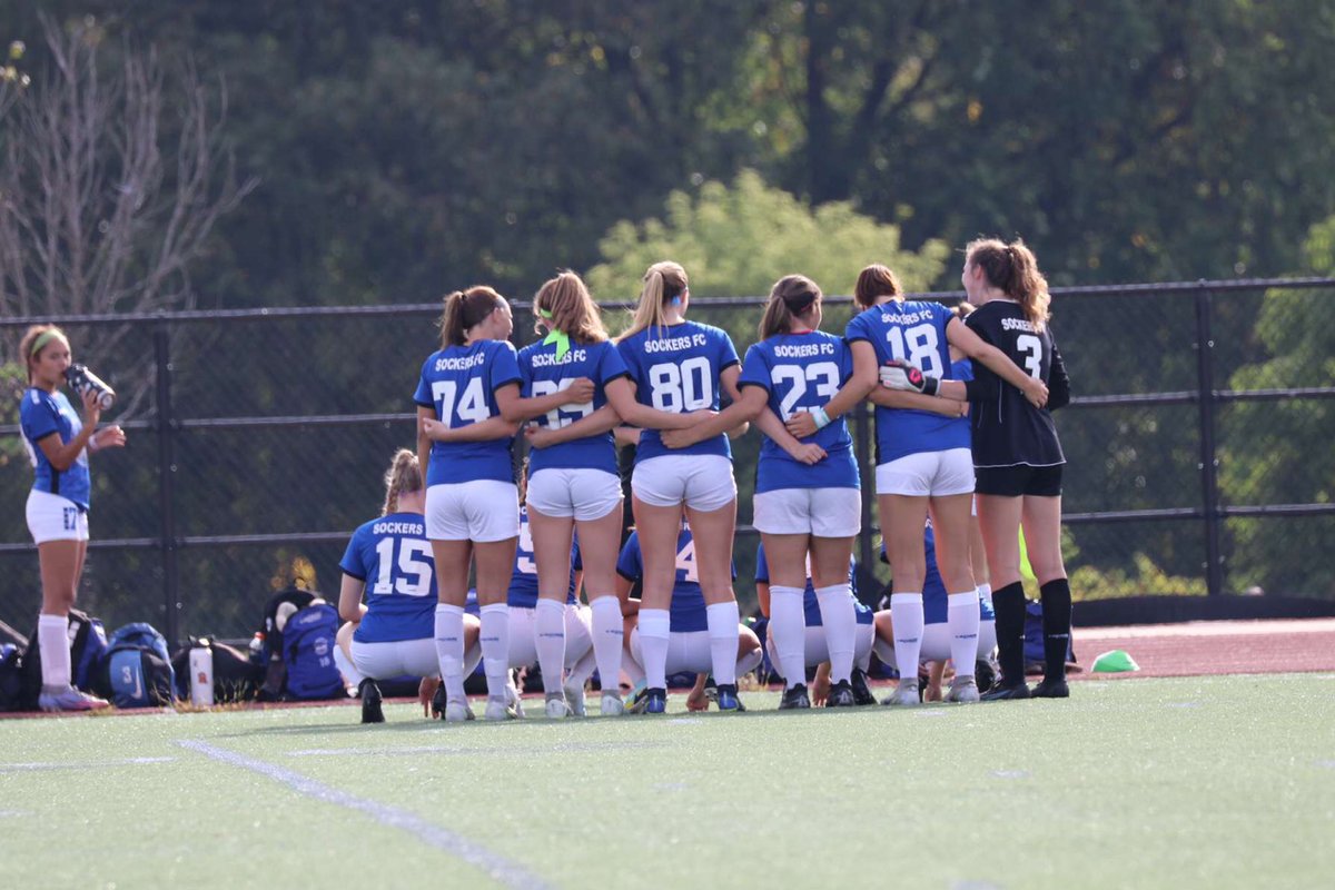SockersU19's tweet photo. Great first game of the season today 4-1 win vs Nationals blue! Back at it tomorrow vs Nationals Gray at 12pm EDT. 
Goals 
@emilyrossi101 (1) @JuliannaDe assist
@nadia__ramadan (3) @eliza_luttrell and @emilyrossi101 assit https://t.co/dpNZQpRZGH