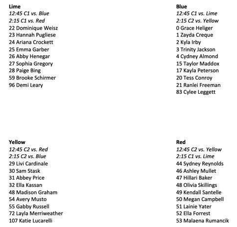 NE2K_Rich's tweet photo. Teams & game times for the #NEOFallShowcase tomorrow! https://t.co/fgNqx15Vjy