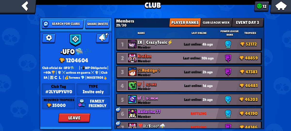 clubUFOficial's tweet photo. Nos falta un mienbro para tener los 30
Estamos en el top 7 +-
Y llendo para arriba💯
Necesitamos a alguien con +40k🛸💤 https://t.co/6Jb4U5Hrje