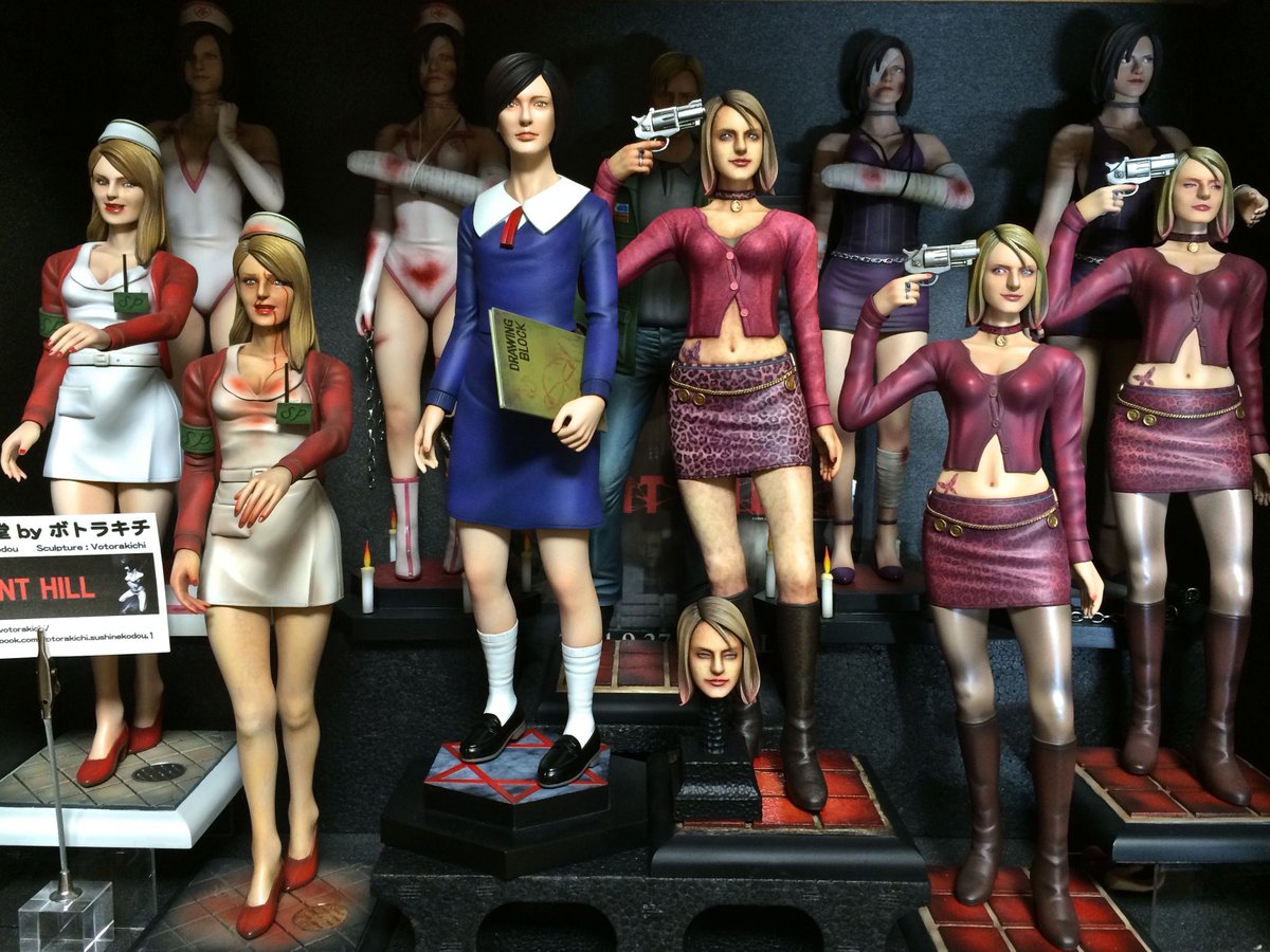 My Silent Hill Statues.Vol 1. All of my hand sculpted. Maria(CTR