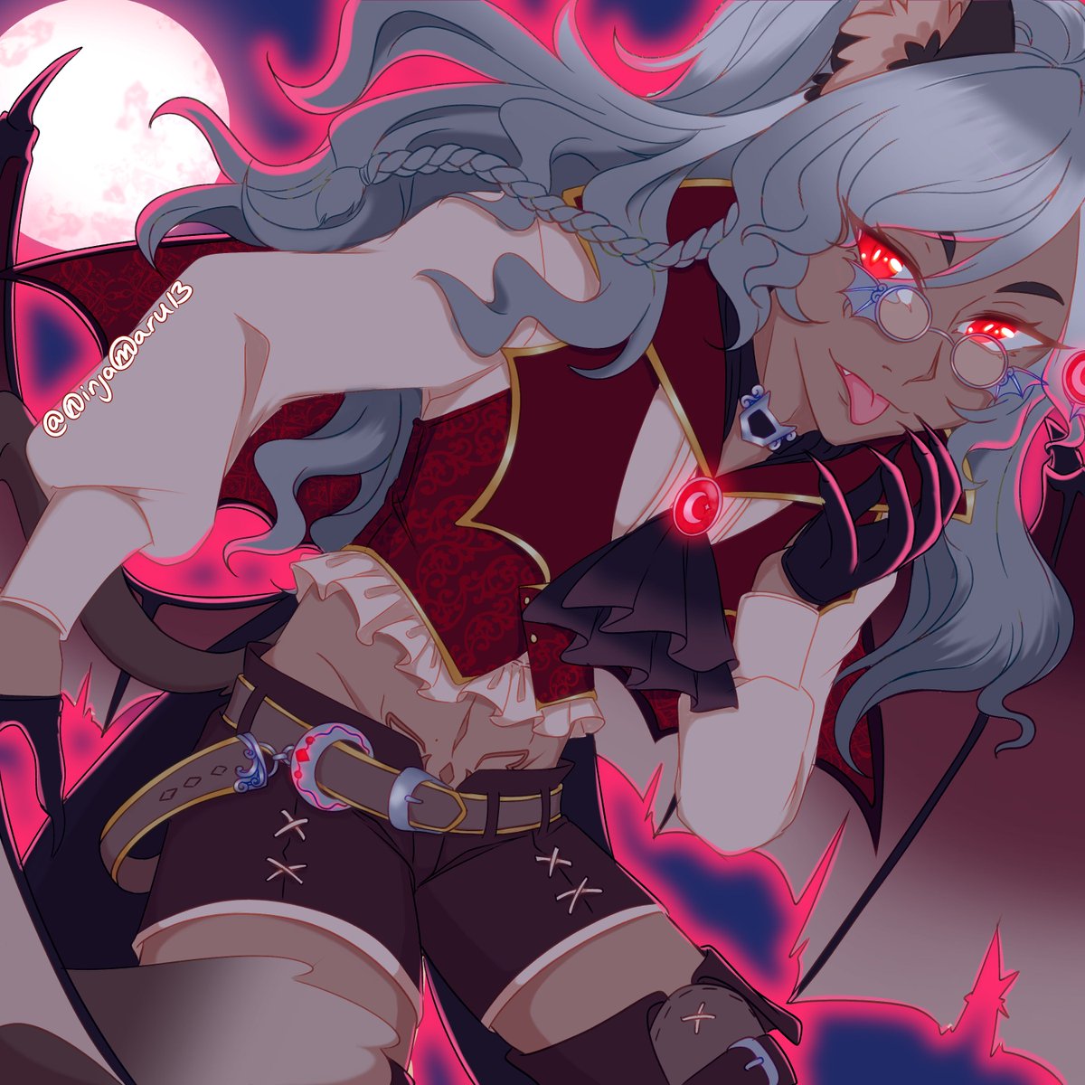 Ninjamaru13's tweet photo. Woooo finally finished the final raffle prize!! 
Look at the Hotness of Adori~
#ADORIbleArt #raffleprize https://t.co/LtyX23BrUc