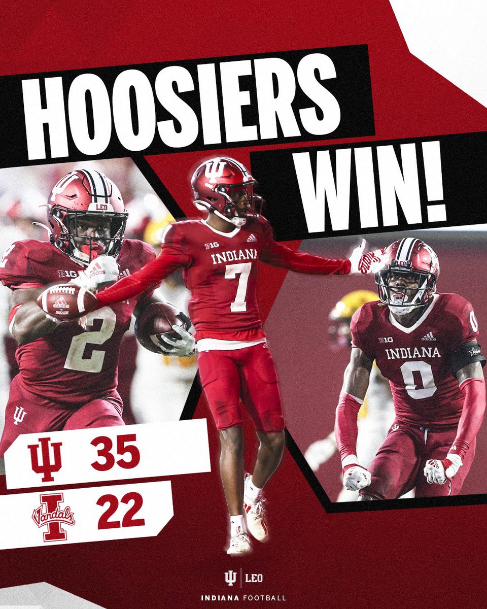 IndianaFootball's tweet photo. 2-0. https://t.co/HCza51L5jW