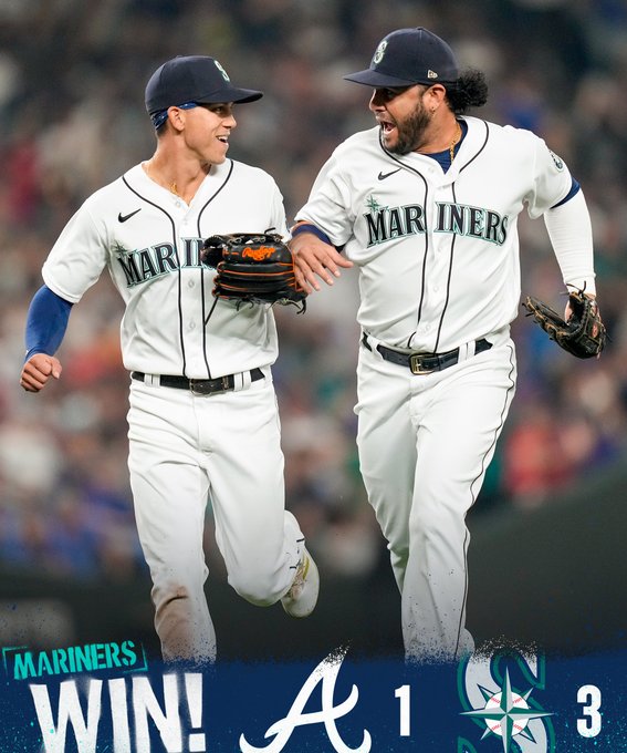 Mariners win! Braves 1, Mariners 3