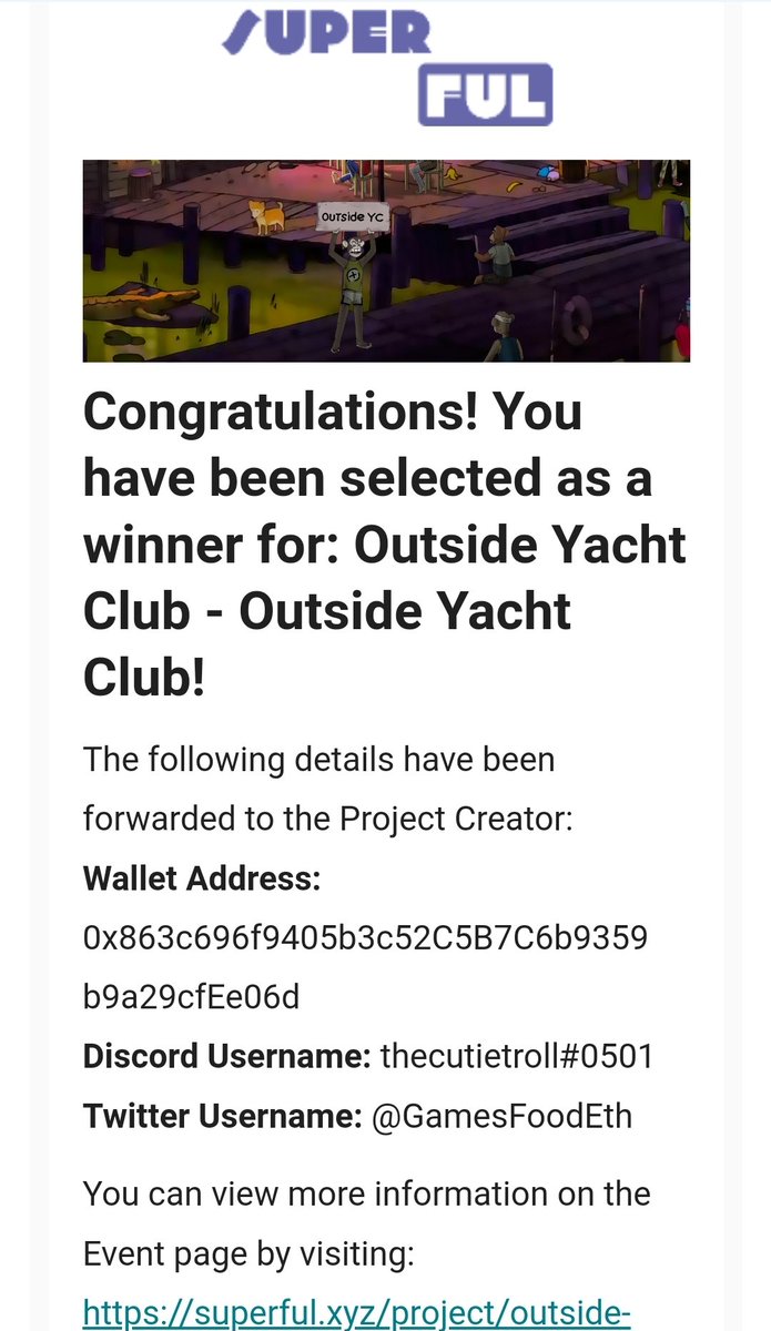 GamesFoodEth's tweet photo. @outsideYc Yay! So excited. https://t.co/Erf02VXKwq