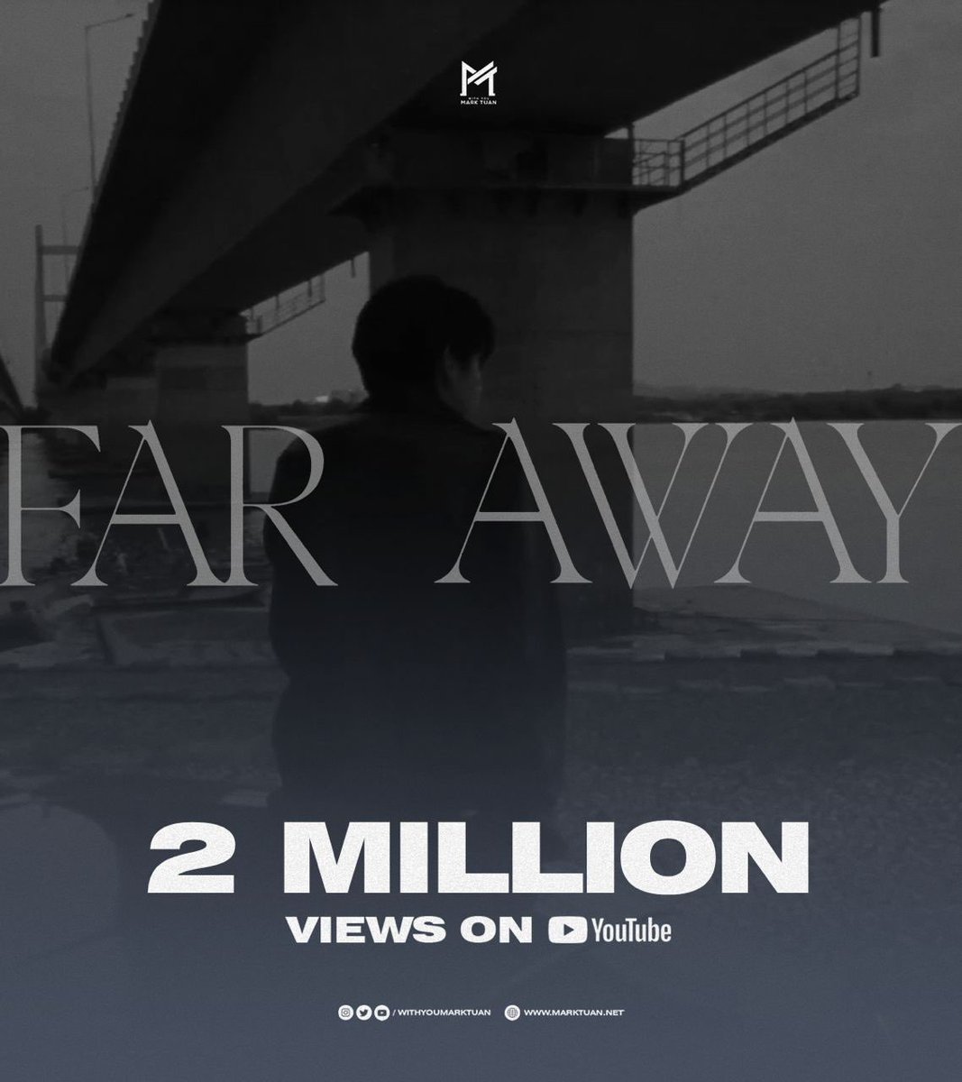 withyoumarktuan's tweet photo. #faraway MV just surpassed 2 million views on YouTube! 🖤🚀

🔗 https://t.co/eM2ALgqrme

Don’t forget the DOs and DON’Ts in streaming the MV! Let’s get this to 3M 🔜🙏🏼

#theotherside #MarkTuan @marktuan https://t.co/Ke5vsQqi4a