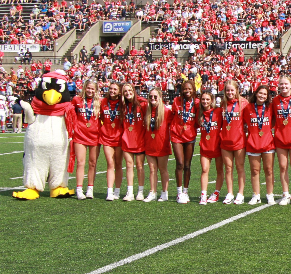 YSUwlax's tweet photo. Check out our new championship bling🥇💍

We were recognized at the @ysufootball game yesterday!

#GoGuins🐧🥍 https://t.co/NxiEgkdpe5
