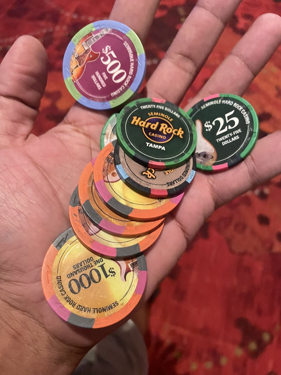 hit the hard rock for a lil sumn 🤑