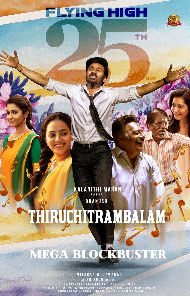 rameshlaus's tweet photo. Content matters..

Congratulations @dhanushkraja and Team for #Thiruchitrambalam 25 days..

Blockbuster https://t.co/ZWvQDebnD9