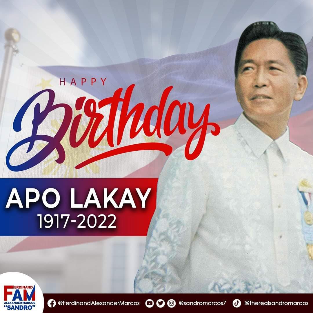 JLEdralin's tweet photo. Happiest Birthday in heaven Apo Lakay....  

September 11, 1917 https://t.co/i3zxx117Yo