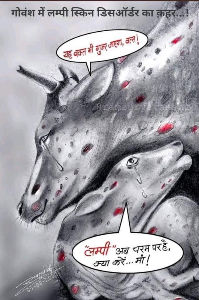 LSD को रोकने के लिए सरकार के स्तर पर सभी जिलों में विशेष टीमें गठित हों,
पशुपालन विभाग में लंबित भर्तियां पूरी हों,
और पशुओं के लिए दवाईयों व वैक्सीनेशन की उचित उपलब्धता हो,
और साथ ही समय पर ईलाज मिले,
और LSD को तुरंत महामारी घोषित करें l
#SaveCowSaveRajasthan 
<a href="/PMOIndia/">PMO India</a> <a href="/RajCMO/">CMO Rajasthan</a>