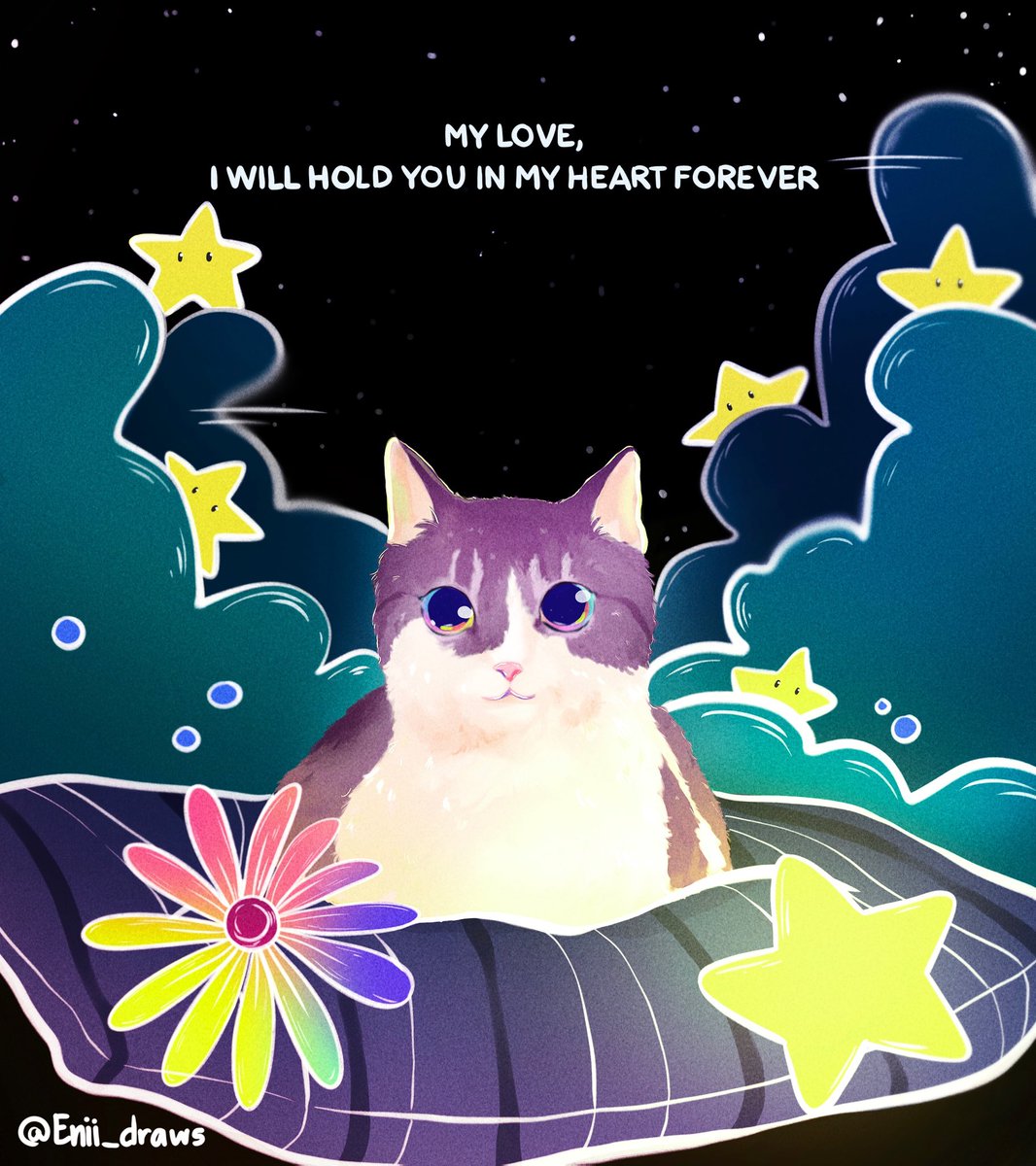 Enii_draws's tweet photo. A memorial piece for lovely Squiggles💕 https://t.co/jIF8kKjK5f