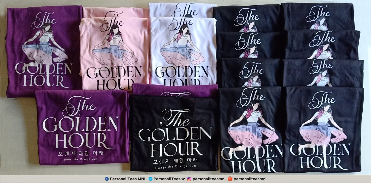 madeformoreph's tweet photo. #The_Golden_Hour-inspired shirts 💜

Pre-order here:
https://t.co/xzMo6I5kW9

• Payment deadline: Sept 15
• Ship-out: Oct 13-20
• Price: ₱360 each

Proceeds will go to @lovehumanityph #OneLoveForLearning. https://t.co/d5ExVGcOas