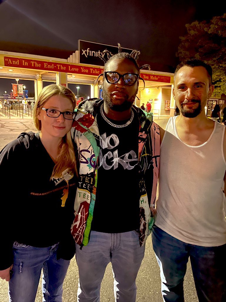 Stephan97314779's tweet photo. Best night in a long time! We got to see #WuTang #nas #bustarhymes in concert lastnight. Also a picture with Young Ole Dirty Bastard and an autograph from #UGOD! Great memories. Show was fire 🔥 https://t.co/dqaLrNSgLO