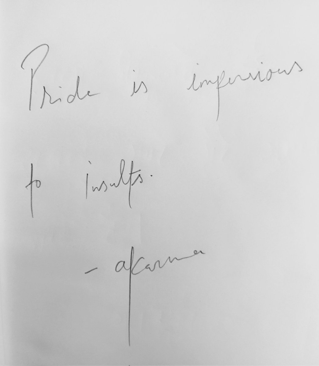 Akarmaquotes's tweet photo. Pride is impervious to insults #poetry #lifequotes #WritingCommunity #poetrylovers #akarmaquotes #akarma https://t.co/UHZXJqb6iI