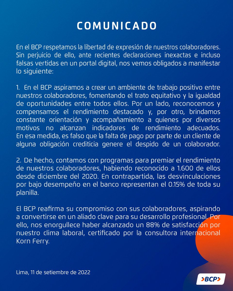 BCPComunica's tweet photo. A la comunidad BCP: https://t.co/zuJEFosNZP