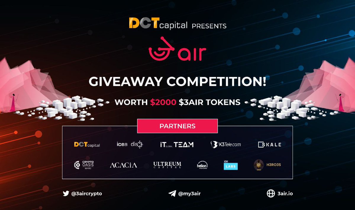 Lambo Chads (@lambochads) on Twitter photo <a href="/3aircrypto/">3air-Limitless Connectivity. Unlimited potential.</a> Giveaway Competition🎉😍
world's 1st #blockchain platform that helps individuals & businesses thrive on #web3 with broadband #internet
gleam.io/JmX3Y/3air-giv…
For Occasion of Upcoming Listing #3Air Giving Rewards For Early Users. Tag 3 Friends
#IDO #TGE #Crypto <a href="/3aircrypto/">3air-Limitless Connectivity. Unlimited potential.</a> Giveaway Competition🎉😍
world's 1st #blockchain platform that helps individuals & businesses thrive on #web3 with broadband #internet
gleam.io/JmX3Y/3air-giv…
For Occasion of Upcoming Listing #3Air Giving Rewards For Early Users. Tag 3 Friends
#IDO #TGE #Crypto