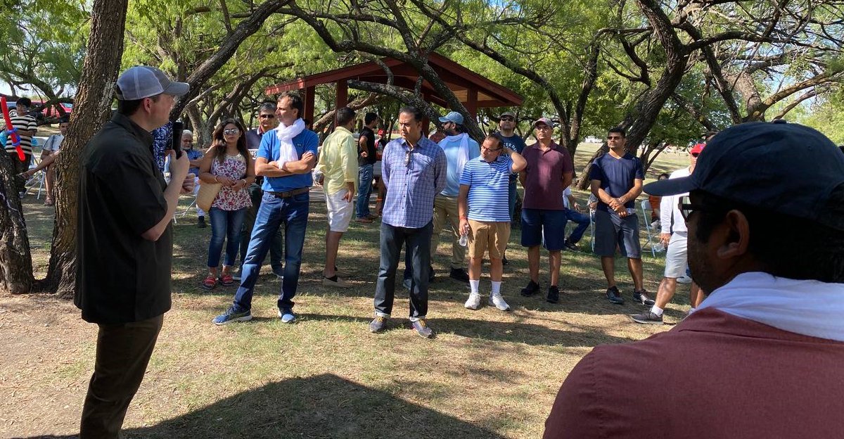 KhushSR's tweet photo. TX House Rep @JaredLPatterson addressed Indian Community at a picnic event and had gr8 discussions on various topics! Many parents expressed concerns related to Education System. #RNCTX #RNC #LeadRight #LoneStarHeard https://t.co/ovL5IEa2tf