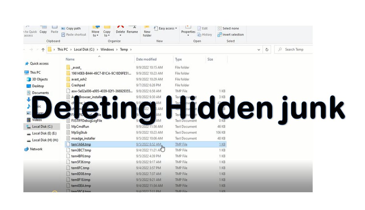 GuideTopics's tweet image. youtu.be/9pCZ4HYSnvs
junk files are temporary files stored in hidden places of the computer that would be created within the computer only for temporary reasons