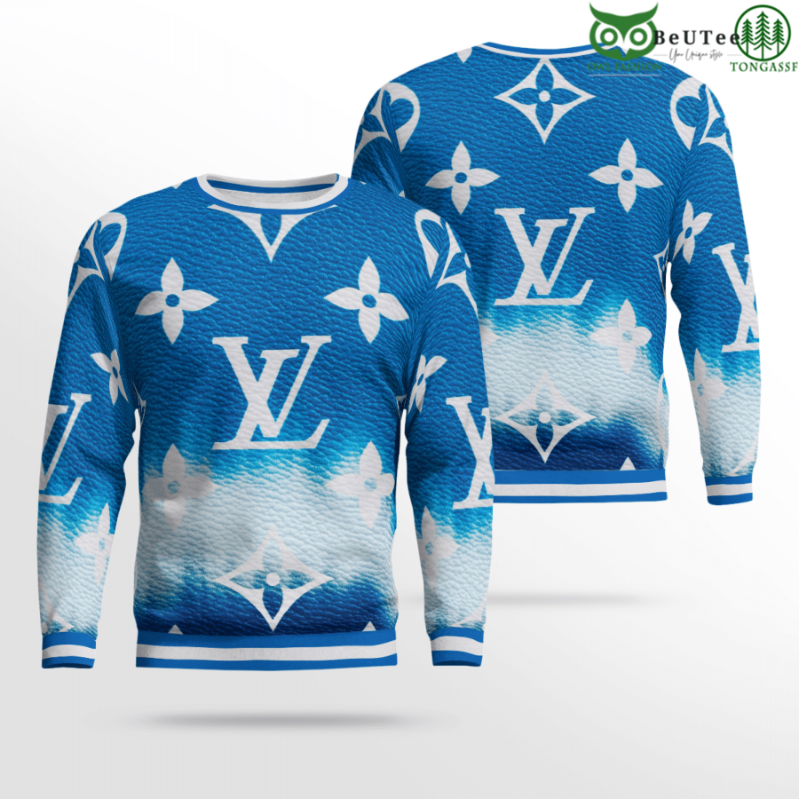 Tongassf on X: 🔥SPECIAL🔥 ⚡ Blue Leather LV Louis Vuitton Premium 3D Ugly  Sweater ⚡ ➡️Get it now:  #tongassfstore #tongassf  #tongassffashion #UglySweater #Hoodie #LV #Louis Vuitton Follow us for more  product