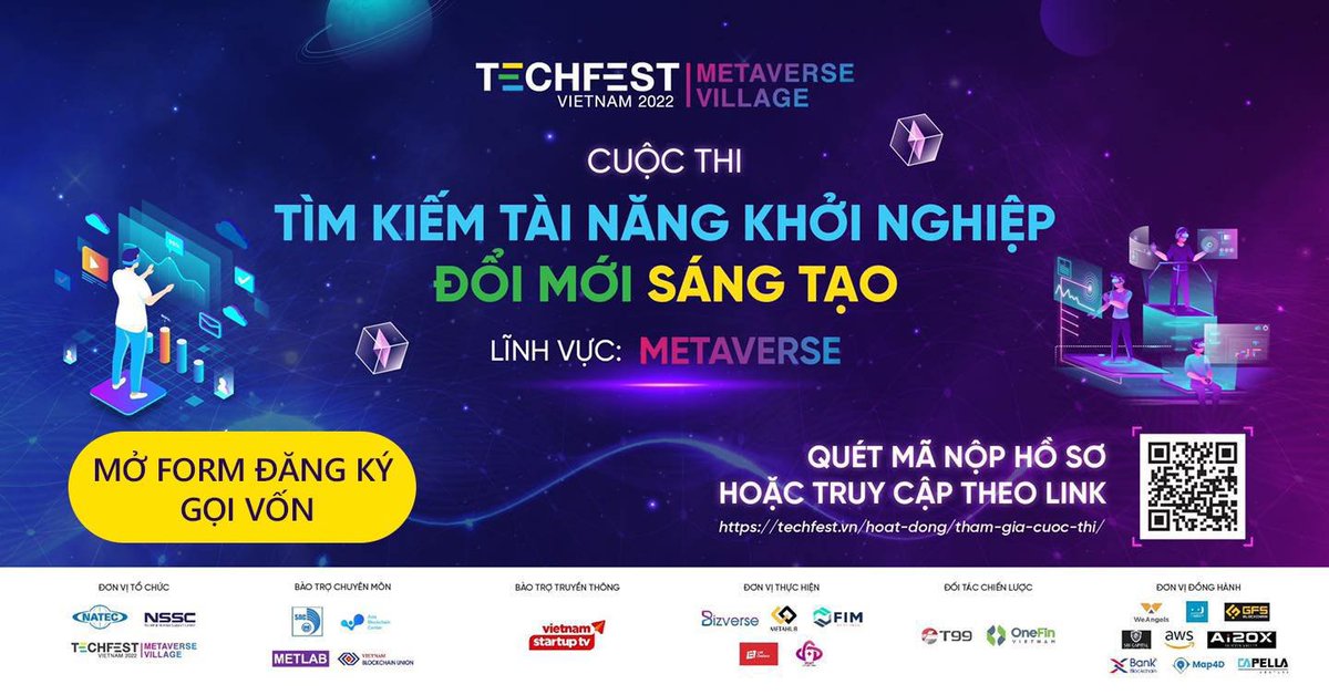 MetaHub_VN's tweet photo. 🎊Cuộc thi “Tìm kiếm tài năng Khởi nghiệp Đổi mới sáng tạo lĩnh vực Metaverse - Techfest 2022”
💸 Quỹ học bổng số được ra đời nhằm hỗ trợ các dự án nghiên cứu về #metaverse, #blockchain, kinh tế số.
📌Thông tin chi tiết &amp; đăng ký: https://t.co/5RqxrH1EPG https://t.co/KL6TIGqnwN