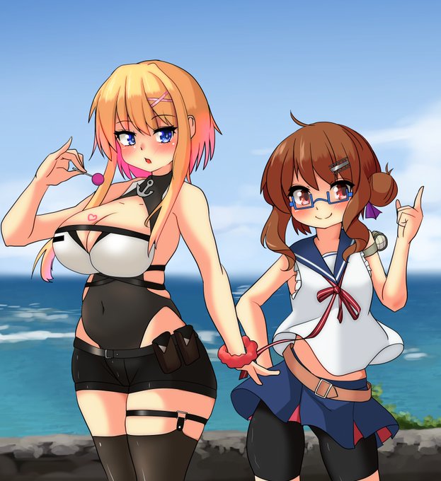 Skebでご依頼いただいたマーブルヘッドとローリーです。3段階目はファンボックスかSkebで見てね 