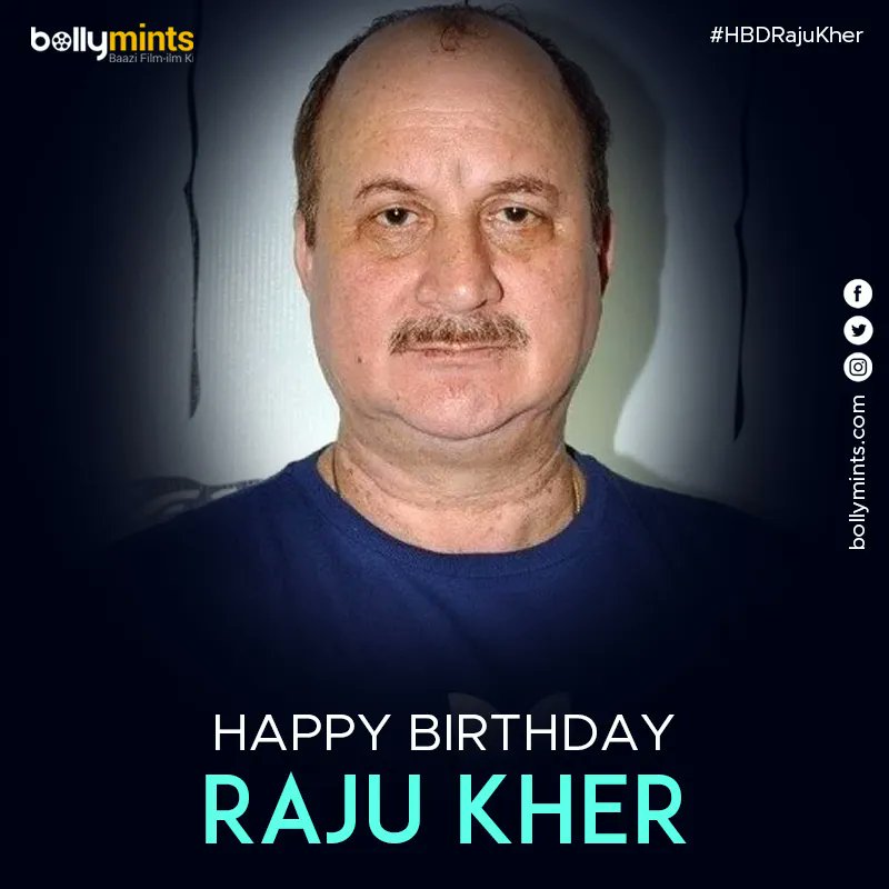 Wishing a very happy birthday to #RajuKher !
#HBDRajuKher #HappybirthdayRajuKher