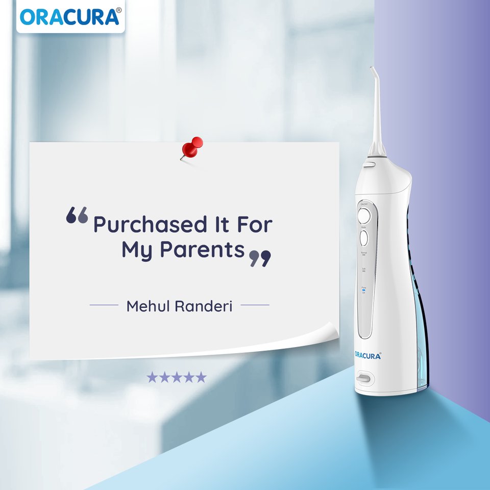ORACURA's tweet image. Thank you for your honest review! We're glad that our oral care solution helped your parents to achieve better oral health. 

Shop the product: oracura.in/products/smart…

#ORACURA #flosser #flossing #waterflosser #happycustomer #customertestimonial #dentistsoforacura #dentists