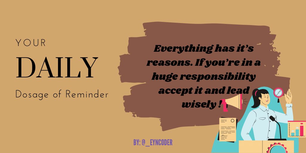 _eyncoder's tweet image. good afternoon #studytwt ! this reminder are for those leaders out there 🤭