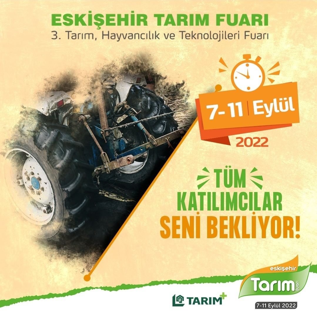 Oldukça yoğun ilgiyle devam eden 3.Tarım, Hayvancılık ve Teknoloji Fuarı, bugün saat 17.00'a kadar Eto Tüyap Fuar Merkezi'nde ziyaretçilerini ağirlamaya devam edecek.