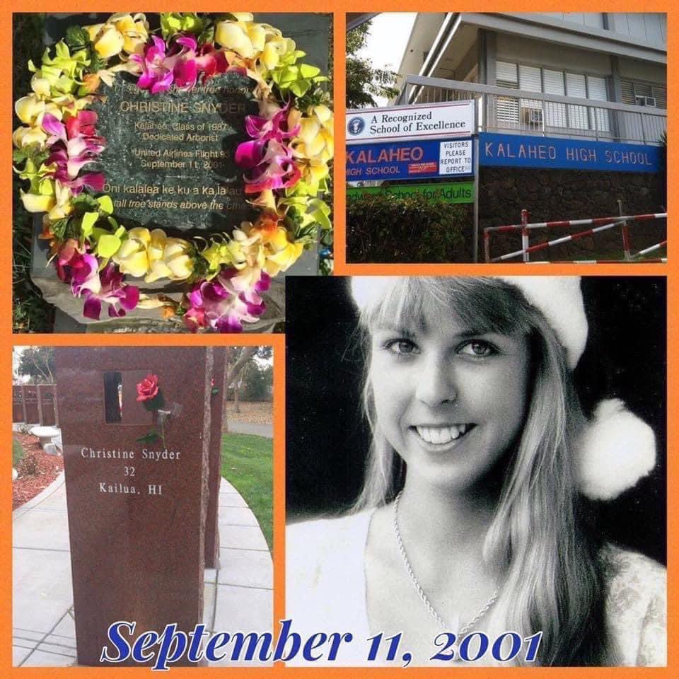 JamieDiann003's tweet photo. #neverforget #flight93 #kalaheo Remembering a fellow friend and classmate who forever will remain in our hearts 💕 Your beauty and friendship lives in all of us Chrissy! The memories of your kindness lift us 💕🌸 Today isn’t easy.....I remember it like yesterday.....9.11.01 https://t.co/mkQtLj17zy